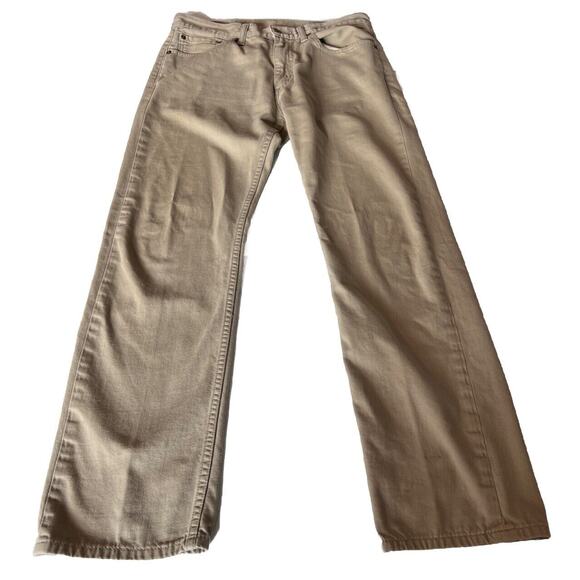 Levi's Other - Levi Levi’s 505 jeans khaki pants men’s Tag 33 * 32 brown tan Straight white tag